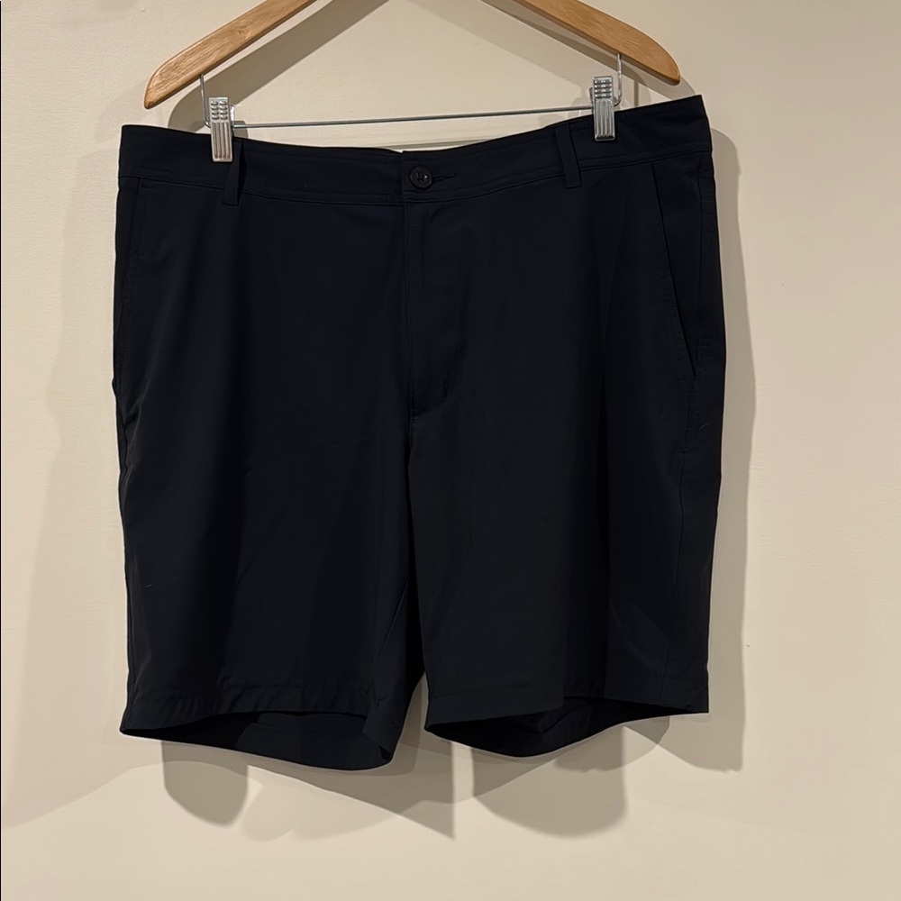Columbia Black Flat Front Shorts